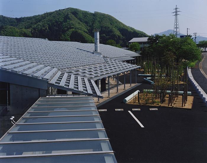 雪止め屋根　足場板