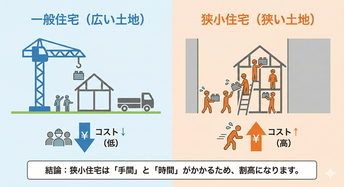 狭小住宅の費用 狭小住宅の費用