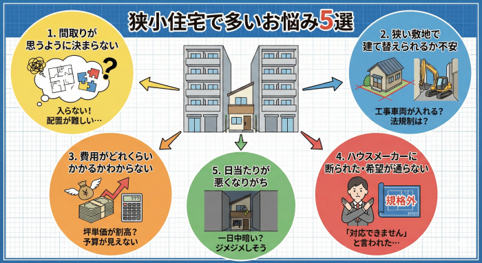 狭小住宅の課題 狭小住宅の課題