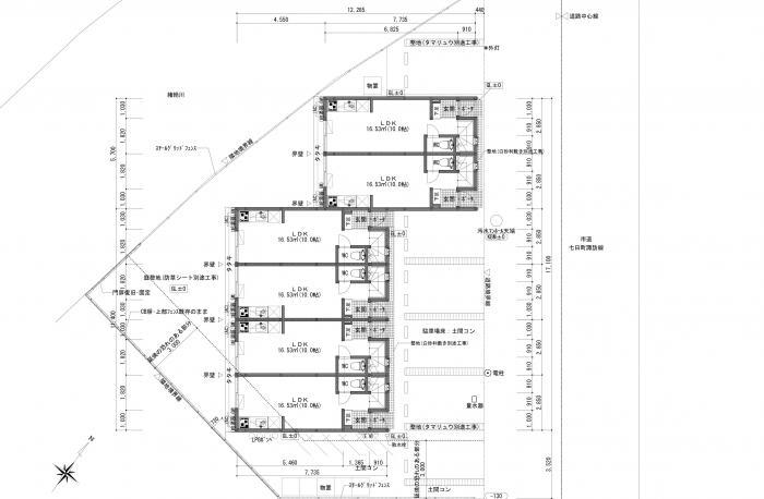 デザイナーズアパート　Ｒｅｇａｌｏ・１階平面図