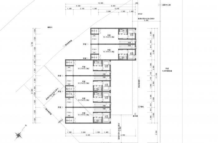 デザイナーズアパート　Ｒｅｇａｌｏ・2階平面図