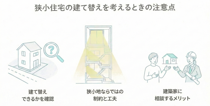 狭小住宅・建替の注意点